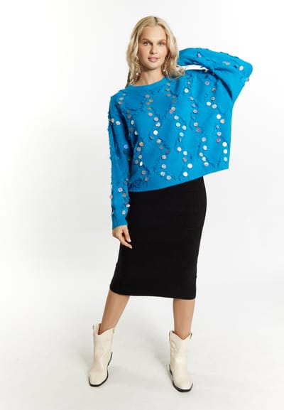 IZIA Jumper Dames blauw