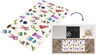 Keukenloper - Loper keuken - Lingerie - Ondergoed - Patroon - 120x60 cm - Keukenloper vinyl