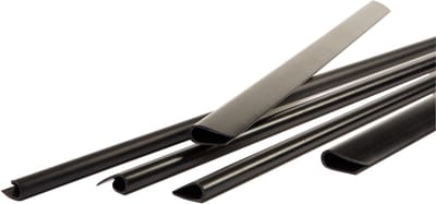 Klemruggen zwart 6 mm doos à 100 stuks