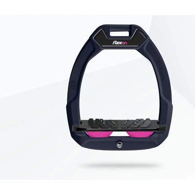 Veiligheidspaardrijriemen Ingelend Ultra Grip Bordeaux/Grijs/Roze Flex-On Safe-On