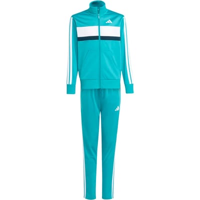 adidas Sportswear Seasonal Essentials Tiberio 3-Stripes Tricot Trainingspak Kids - Kinderen - Groen