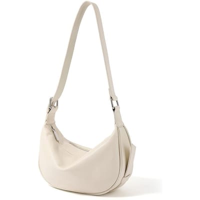 Leren Crossbody Tas Dames Nieuw High-End Casual en Veelzijdig Knoedeltas Modieuze Pendelaar Schoudertas Dames white