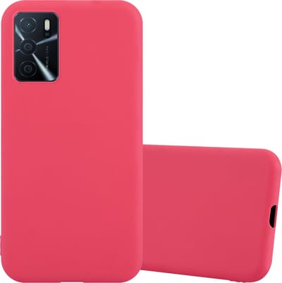 Cadorabo Hoesje geschikt voor Oppo A16s / A54s in CANDY ROOD - Beschermhoes gemaakt van flexibel TPU silicone Case Cover
