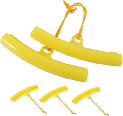 Auto Wielbeschermers - Velg Protectors - Banden Wisselen - Flexibel Materiaal - 5 Stuks - Geel