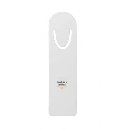 Hacebo® - I don't give a hufflefuck metalen boekenlegger - Quotes - het boeit mij niet - grappige tekst - quotes - verjaardagscadeau - verjaardag - cadeau - kado - geschenk - gift Bladwijzer boekenleggers - 12.7 cm x 3.2cm