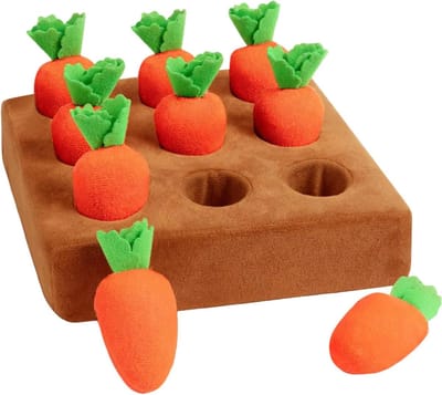 Hond Snuffel Tapijt - Interactief Speelgoed - Mentale Stimulatie - Natuurlijk Zoekgedrag - 19.5 x 19.5 cm