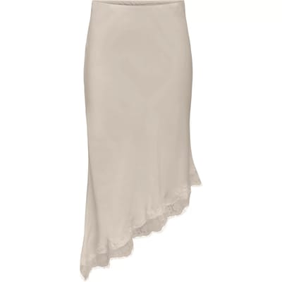 ONLY - ONLFARAYA SATIN LACE SKIRT WVN Dames Rok