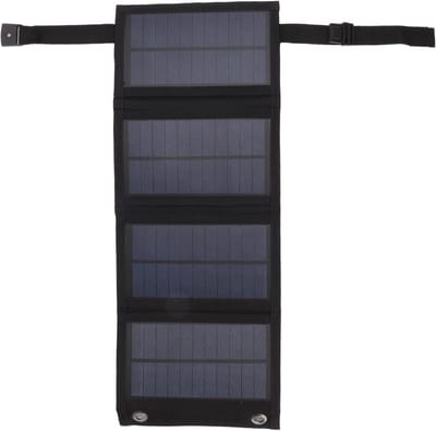 Opvouwbaar Zonnepaneel - Draagbare Lader - Energie Onderweg - 20 Watt Vermogen - 17 x 44.5 cm - Zwart