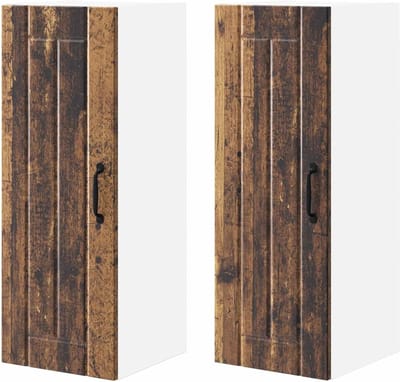 Keukenombouwkast - Opbergkast Keuken - Keuken Organiseren - Ruimtebesparend Ontwerp - 30 x 31 x 80 cm - Oud Hout