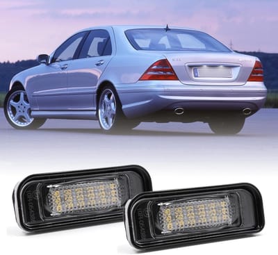 LED Kentekenverlichting Wit 6000K voor S-Klasse W220 (1999-2005) - Canbus Foutloos