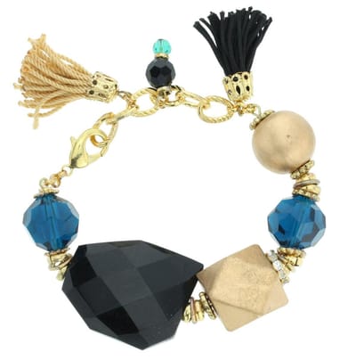 Behave - Goudkleurige armband met kwastjes - Eclectische feeststijl
