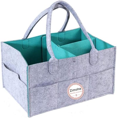 Grote Opvouwbare Luiertafel Organizer van Vilt voor Babykamer en Onderweg