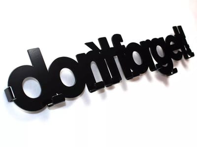 Decorizzly - Metalen Wandhaak - Don't Forget - Stijlvol en Krachtig