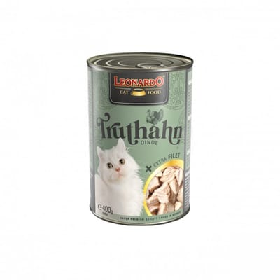 Leonardo - Natvoer met extra filet - Kalkoen - 6 x 400 g