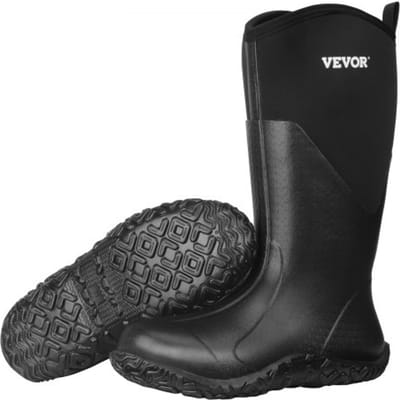 VEVOR Rubberen Laarzen, Beschermende Schoenen, Werkschoenen, Antislip Laarzen, Geïsoleerde Modderlaarzen, Werklaarzen, Ideaal voor Wandelen, Vissen of Tuinieren, Maat 11 US