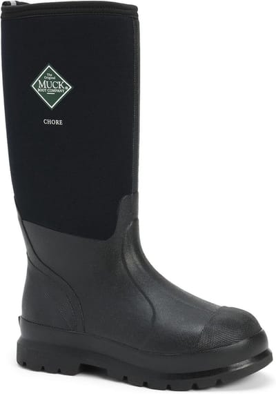 Muck Boot Chore Classic Hoog | Zwart - Regenlaarzen - Maat 45 -