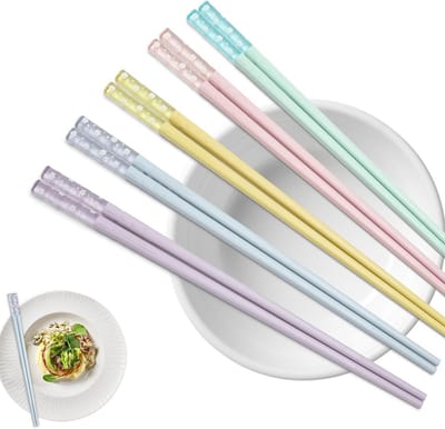 Solidchoice - 5 Paar Herbruikbare Chinese Eetstokjes