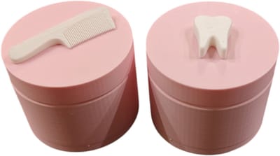 Herinneringsdoosjes voor Eerste Tandjes & Haarlokje - Babyroze