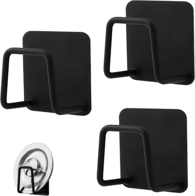 Sponshouder - 3 stuks - Zelfklevend - Vaatdoekhouder - opbergorganizer zonder boren - Gootsteenorganizer - Keuken Organizers - Sponzen houder - Wandhaak - Waterbestendig