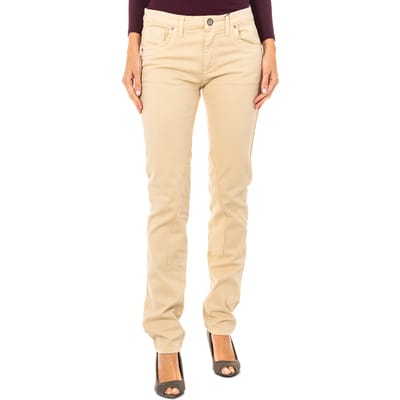 Stretch elastische broek met dun gesneden zomen LWT010 vrouw