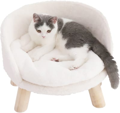 BingoPaw Kattenstoel - Zacht Kattenbed - Kleine Honden Sofa met Anti-Stress Kussen Kattenbed voor Katten Kitten Honden