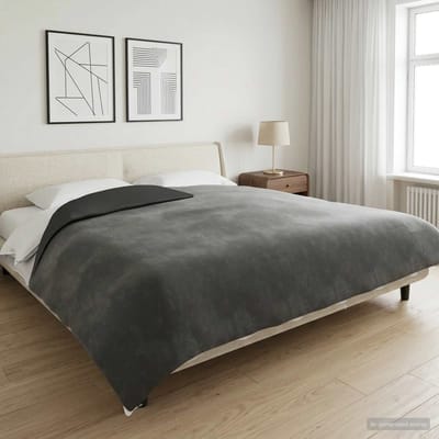 vidaXL - Gewogen - Dekentje - Antraciet - 200 - x - 200 - cm - 9 - kg - 100% - Katoen - 205T