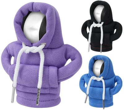 Versnellingspook Knop Cover, Creatieve Versnellingspook Hendelhodie, Universele Versnellingspook Knoppen Sweatshirt voor Versnellingspook, 4,7 Inch Auto