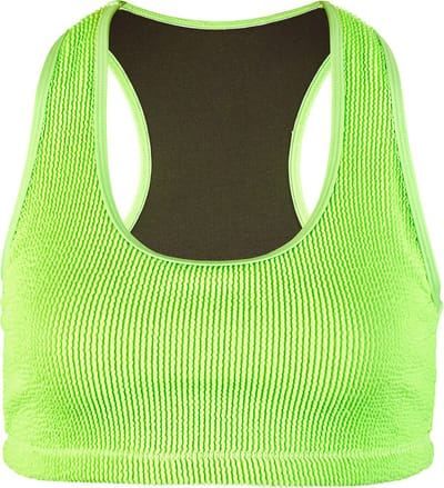 BECO crinkle bikini topje - neon groen - maat 36