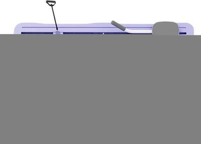 Pilates Board - Fitness Board - Thuis Trainen - Vervormingsbestendig Ontwerp - 105 cm - Paars
