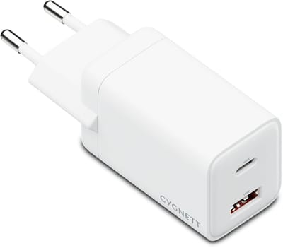 Cygnett Powerplus 45W Dual Port Wall Charger - Wit