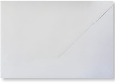 Cards & Crafts 25 Luxe Enveloppen 13x18 cm - Licht Grijs - 110g/sm - Puntklepsluiting