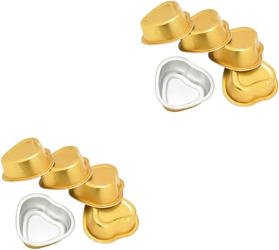 Wax Smelt Schalen - Hars Verwarmers - Ontharen - Hygiënisch Werken - 10 Stuks - Goudkleurig