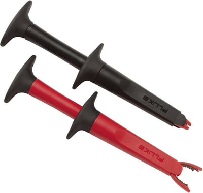Fluke AC220 Veiligheids-krokodilklemmenset Bus 4 mm CAT IV 600 V, CAT III 1000 V Rood, Zwart