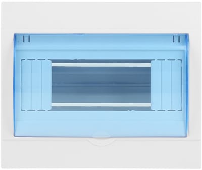 Verdeelbox Stroomgroepen - Zekeringkast - Bescherming Installatie - Transparant Deksel - 5-8 Groepen - Wit Blauw