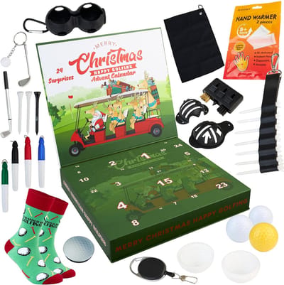 Golf Advent Kalender 2025 - Kerstkalender Voor Mannen - 24 Golf Verrassingen - Golf Accessoires - Golf Sokken - Cadeau Voor Golfers - Kerst Cadeaus