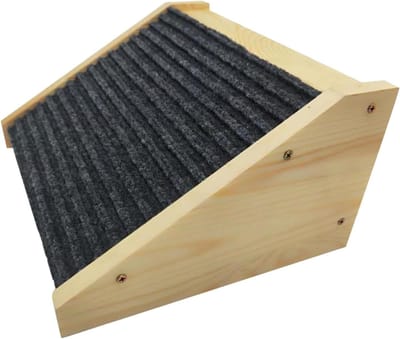 Honden Loopplank - Hondentrappen Bed - Veilig Klimmen - Antislip Oppervlak - 30x15x25 cm - Houtkleur