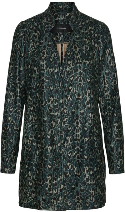 Vero Moda Jas Vmbrushedkatrineleo Aw22 3/4 Jkt Ga 10251631 Sea Mos/leopard Dames Maat - S