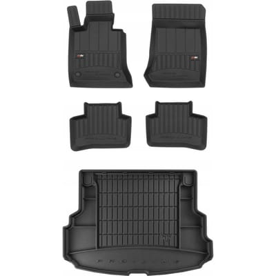 FROGUM Proline – Automatten Set + Kofferbakmat – Geurloos TPE – MERCEDES GLK X204 2008-2015