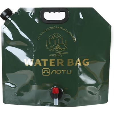 Sac conteneur d'eau pliable de 9l, avec pichet à eau pliable, pour Camping et randonnée vert d’armée