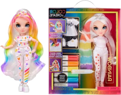 Modepop Kleuren en Creëren - DIY Pop - Creatief Spelen - Wasbaar en Herbruikbaar - 12 inch - Meerkleurig