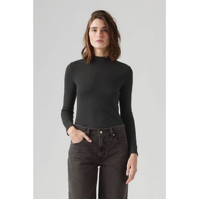 Levi's Effortless Ls Tee Anthracite Night Taglia: XS | Maglie a manica lunga Outlet | Donna | Nero