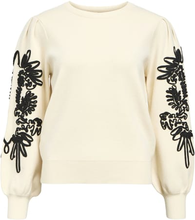 Object Objjoana L/s Knit Pullover Truien & vesten Dames - Sweater - Hoodie - Vest- Zand - Maat S