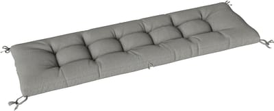Outsunny Outdoor Sofa Cushion-Polyester, PP-katoen-65L x 198B x 13H cm-Lichtgrijs