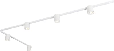 QAZQA rondoo up - Moderne Spot railsysteem verlichting, railverlichting geschikt voor led - 5 lichts - L 285.5 cm - Wit - Woonkamer | Slaapkamer | Keuken