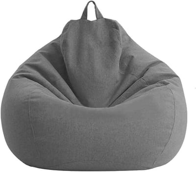 Zitzak Stoelhoes - Luie Stoelhoes Opbergzak - Ontspannen Zitten - Zelf Gevuld - 70 x 80 cm - Geel