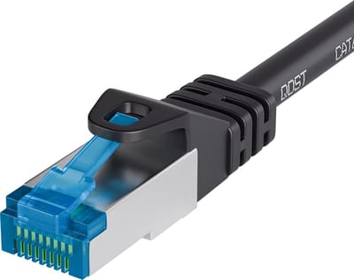 Qost - CAT6A 10G internetkabel - LSZH / UTP - 10 Gbps / 500 MHz - RJ45 Connectoren - Patchkabel / Netwerkkabel - 0.15 meter - Zwart