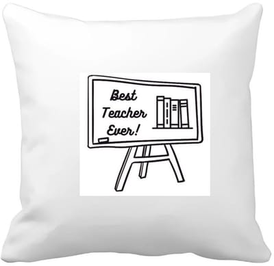 Akyol - best teacher ever Kussen hoes - Juf - meester - juf en meester - 40 bij 40 cm