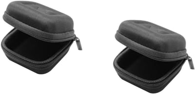 Oordopjes Hoesjes - Oortelefoon Zakjes - Opbergen Accessoires - Waterdichte Harde Case - 8 x 8 x 8 cm - Zwart