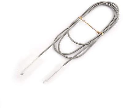Dailygoods- Reinigingsborstel Flexibel - Dubbele Uiteinden - Roestvrij Staal - Voor Buizen 9-35mm - Ideaal voor Waterpompen - Schone Borstel - Buizenborstel