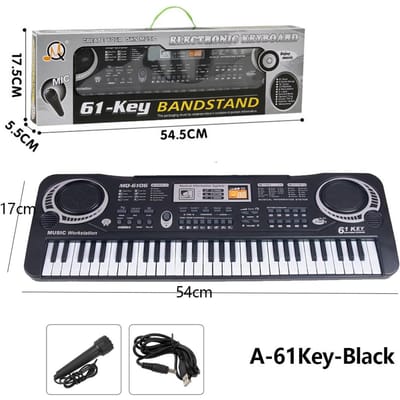 Chriyungel Elektronisch Piano Keyboard voor Kinderen met Microfoon 61 / 37 Toetsen Orgel Muziekinstrument Speelgoed Cadeau voor Kind Beginners